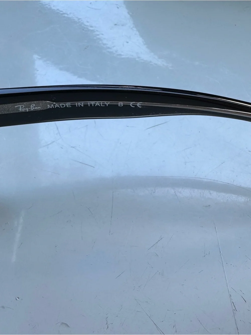 Ray-Ban Black Frame Sunglasses with Gradient Smoke Lenses